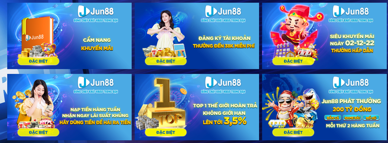 Jun88 | Link Truy Cập Chính Thức Của Nhà Cái 2023 36 Khuyến mãi hot tại jun88
